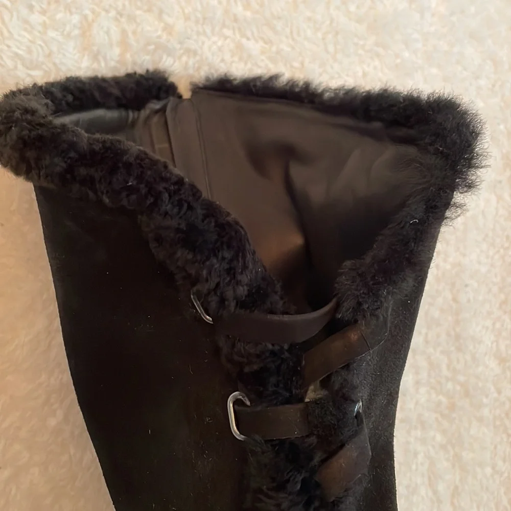 SCHULTZ. size 9B. High Style to the Knee. Black Boot - Picture 3 of 8